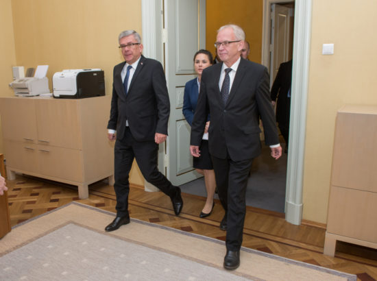 VPP_7505Riigikogu esimees Eiki Nestor kohtus Poola parlamendi ülemkoja (Senat) esimehe Stanisław Karczewskiga